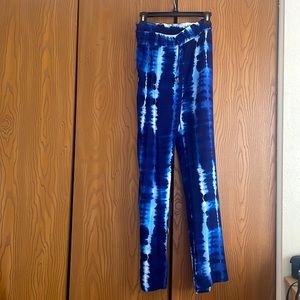 Tie dye beach pants, wide leg